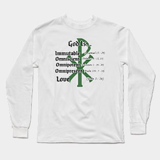 God Is ... Green Chi-Rho Long Sleeve T-Shirt